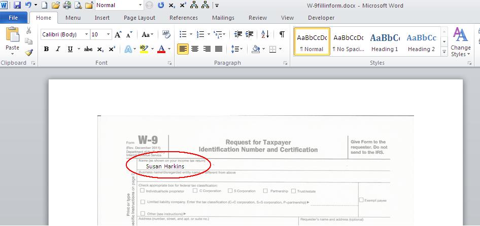 Type Text into Scanned Document in Microsoft Word - Experts